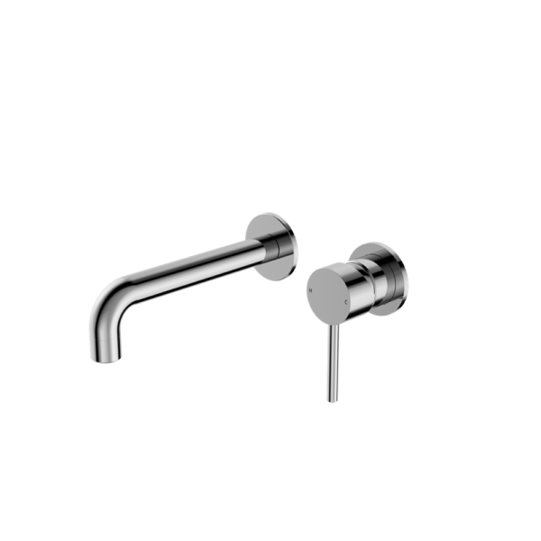 Nero Dolce Wall Basin/Bath Mixer Separate Back Plate - Chrome