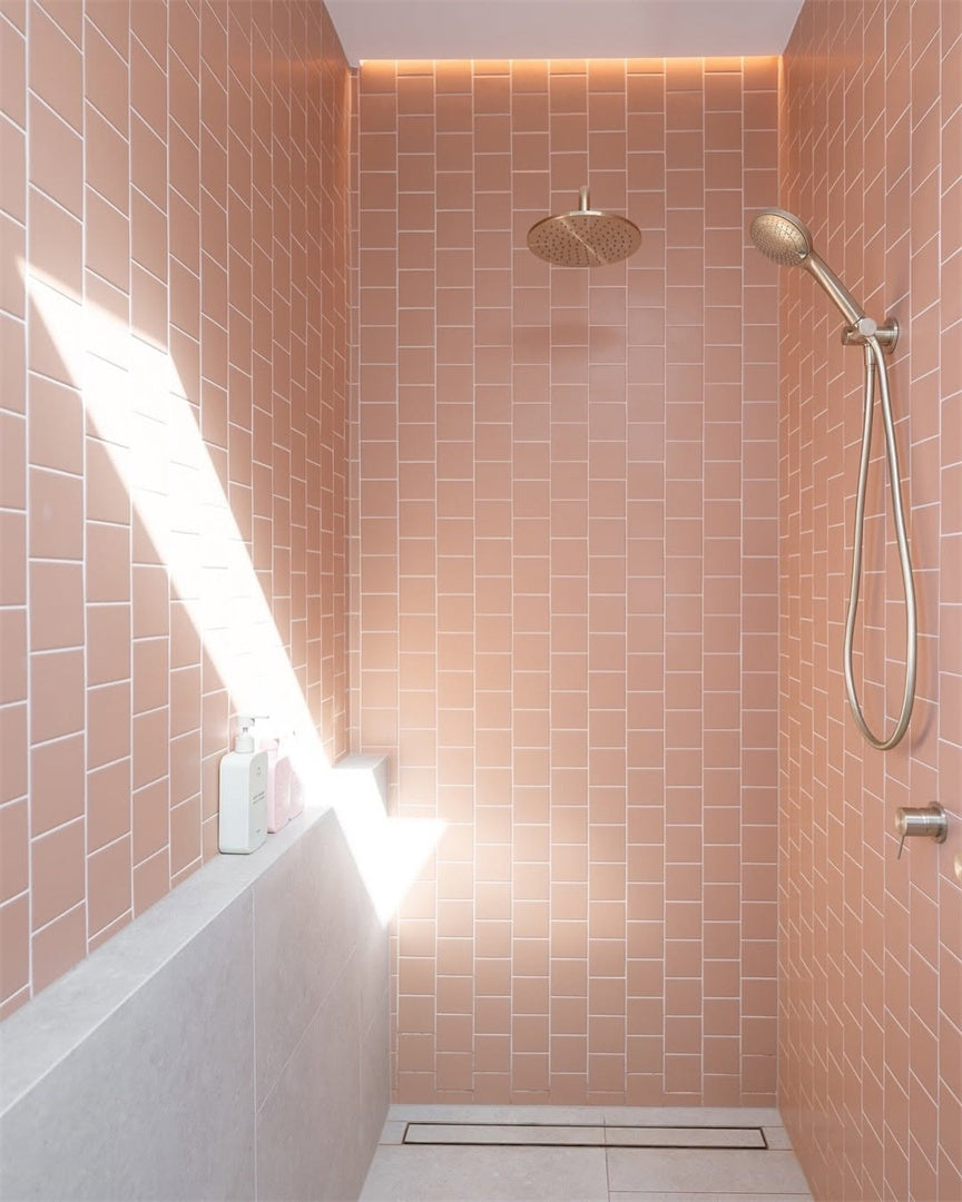 Nero Round Shower Arm Length 330mm Brushed Gold