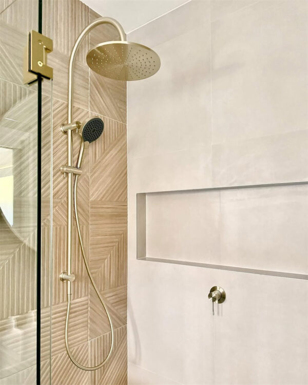 Nero Opal Shower Mixer - Brushed Gold