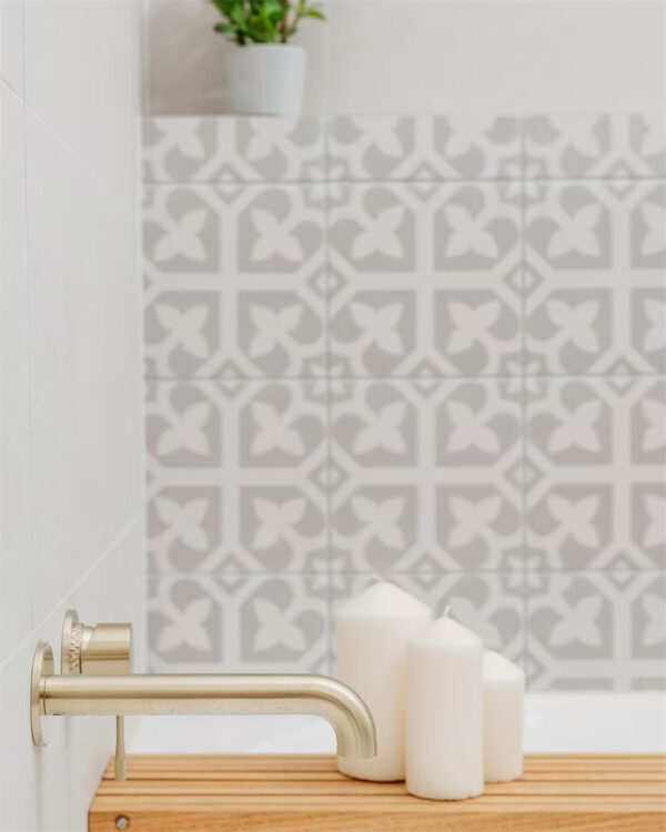 Nero Opal Wall Basin/Bath Mixer Seperate Back Plate - Brushed Gold
