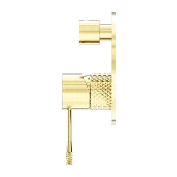 Nero Opal Shower Mixer with Divertor - Brushed Gold