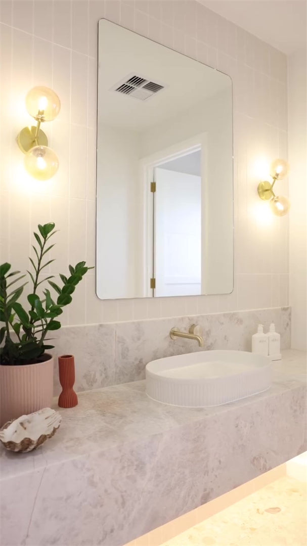 Nero Opal Progressive Wall Basin Set Brushed Gold 120/160/185/230/260mm