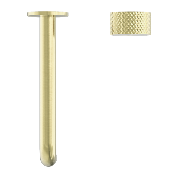 Nero Opal Progressive Wall Basin Set Brushed Gold 120/160/185/230/260mm