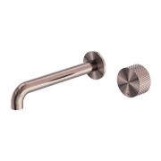 Nero Opal Progressive Wall Basin Set Brushed Bronze 120/160/185/230/260mm