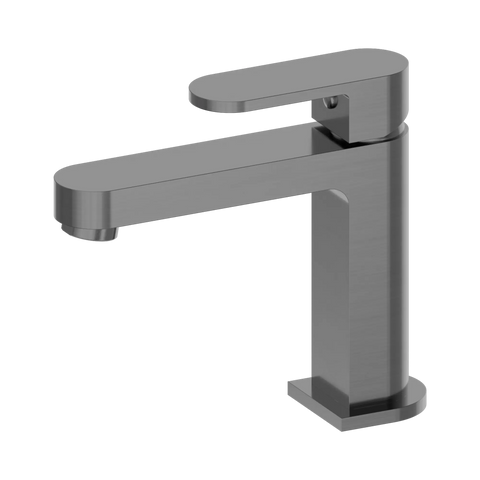 Nero Ecco Basin Mixer - Gun Metal
