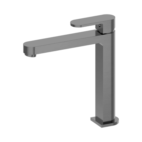 Nero Ecco Tall Basin Mixer - Gun Metal