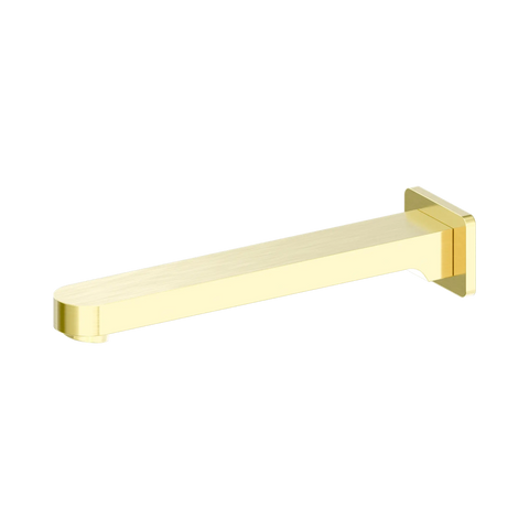 Nero Ecco Fixed Bath Spout Only - Brushed Gold