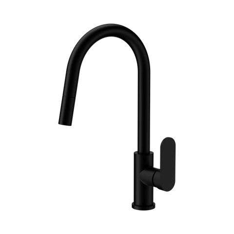Nero Ecco Pull Out Sink Mixer - Matte Black