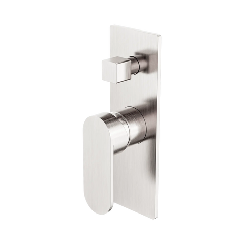 Nero Ecco Shower Mixer With Diverter - Brushed Nickel