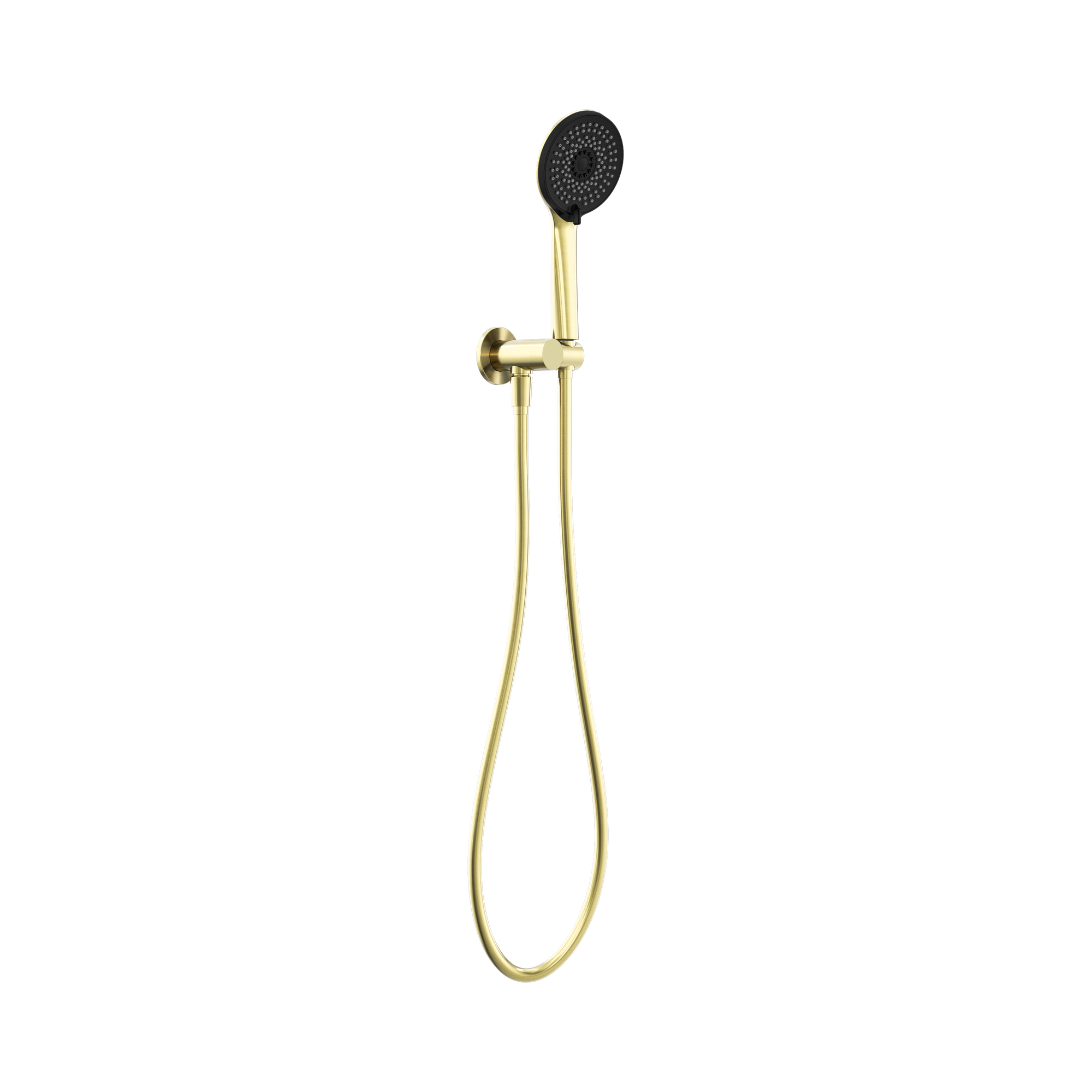 Nero Project Round Shower On Bracket Brushed Gold