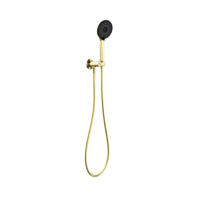 Nero Project Round Shower On Bracket Brushed Gold