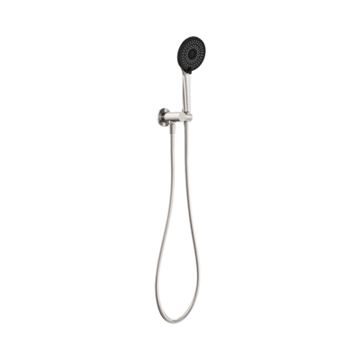 Nero Project Round Shower On Bracket Brushed Nickel