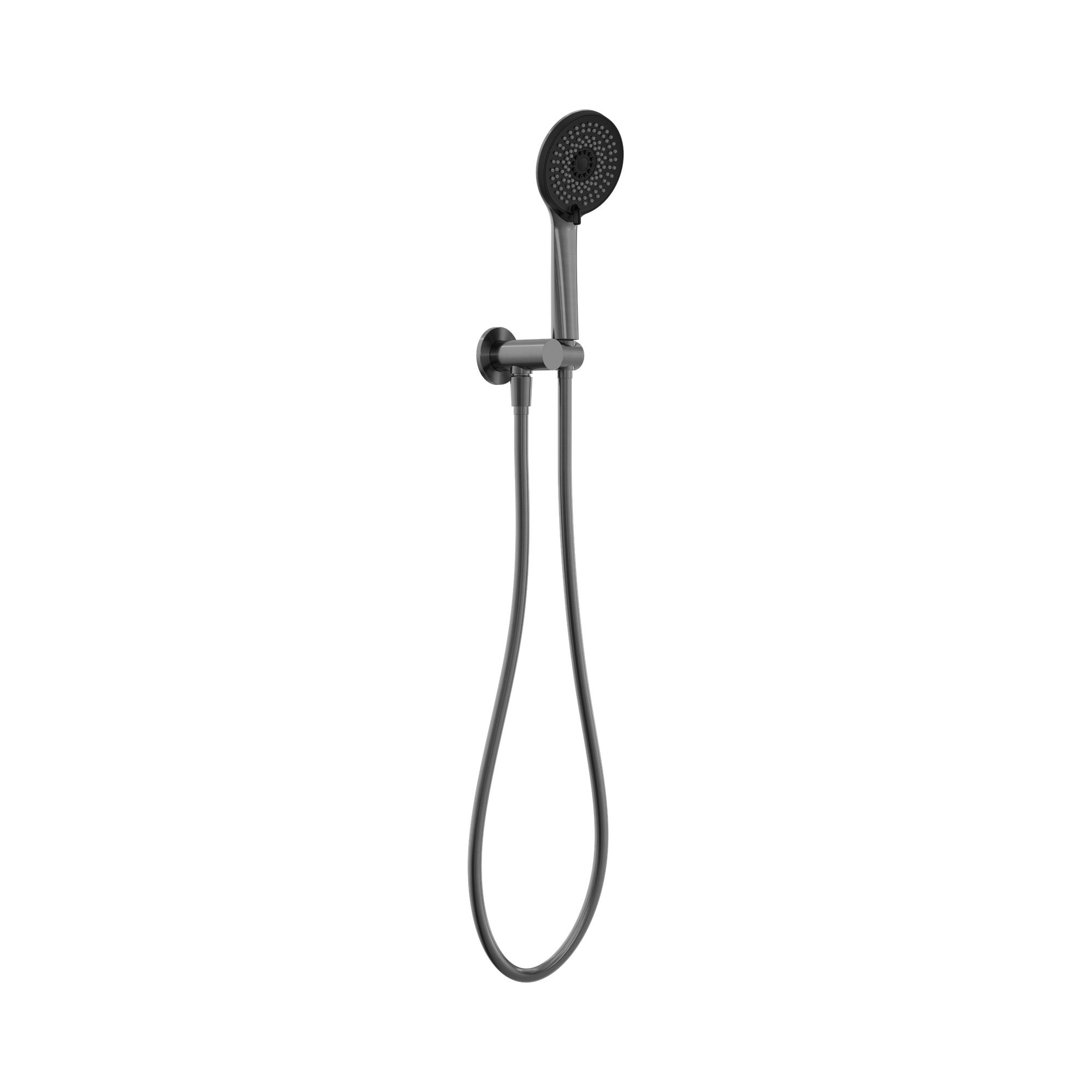 Nero Project Round Shower On Bracket Gun Metal