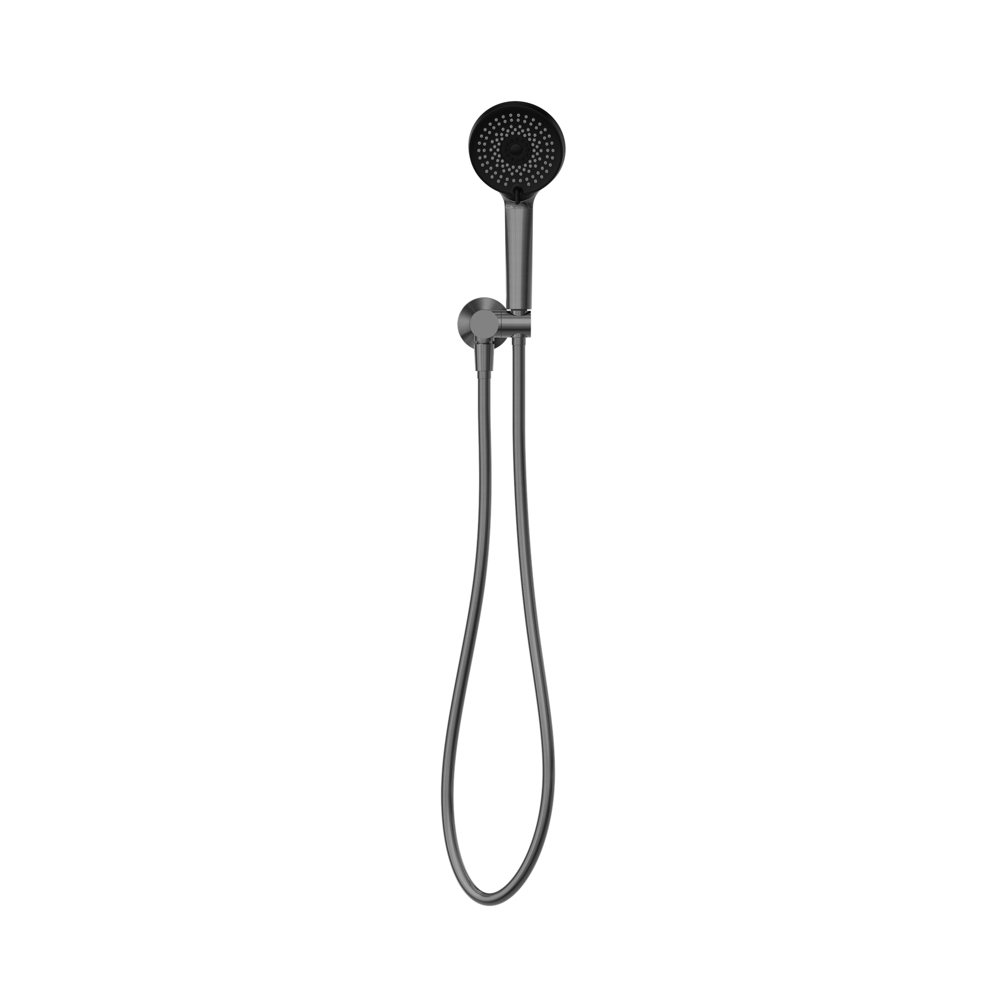 Nero Project Round Shower On Bracket Gun Metal