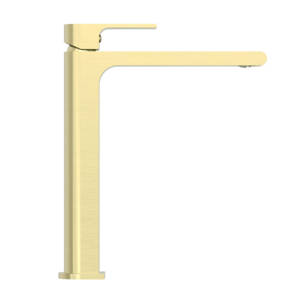 Nero Bianca Tall Basin Mixer - Brushed Gold