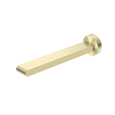 Nero Bianca Fixed Bath Spout Only 240mm - Brushed Gold