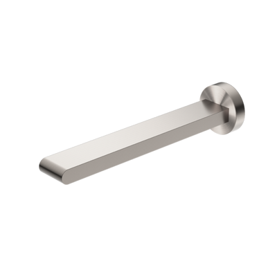 Nero Bianca Fixed Bath Spout Only 240mm - Brushed Nickel