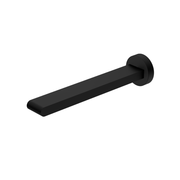 Nero Bianca Fixed Bath Spout Only 240mm - Matte Black