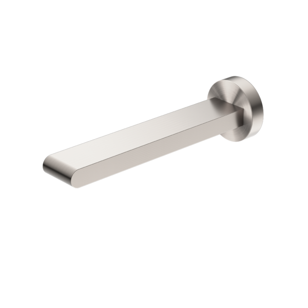 Nero Bianca Fixed Bath Spout Only 200mm - Brushed Nickel