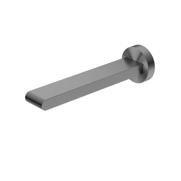 Nero Bianca Fixed Bath Spout Only 200mm - Gunmetal