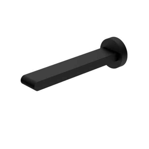 Nero Bianca Fixed Bath Spout Only 200mm - Matte Black