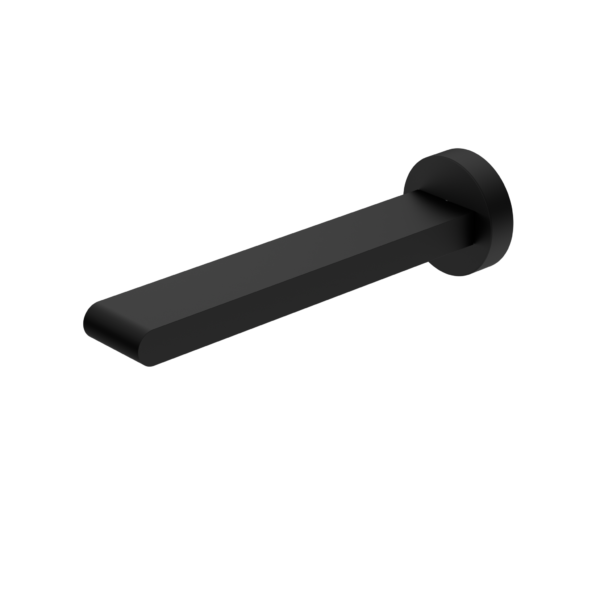 Nero Bianca Fixed Bath Spout Only 200mm - Matte Black