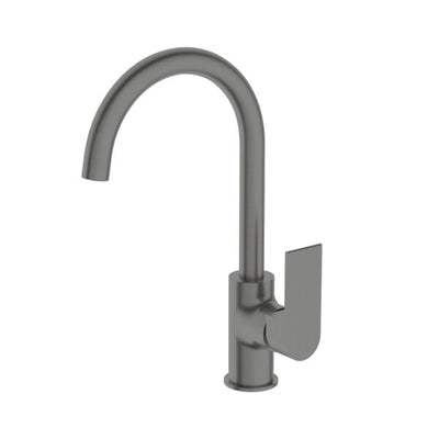 Nero Bianca Kitchen Mixer Gooseneck spout - Gunmetal