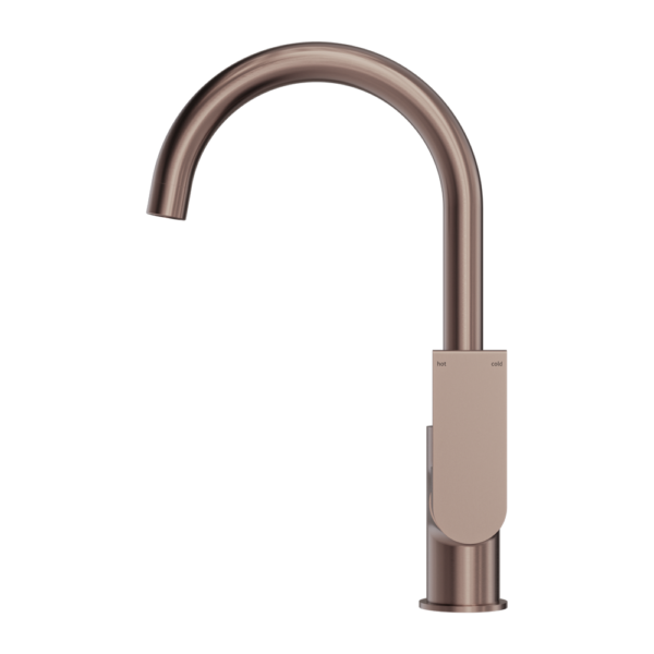 Nero Bianca Kitchen Mixer Gooseneck Spout - Brushed Bronze