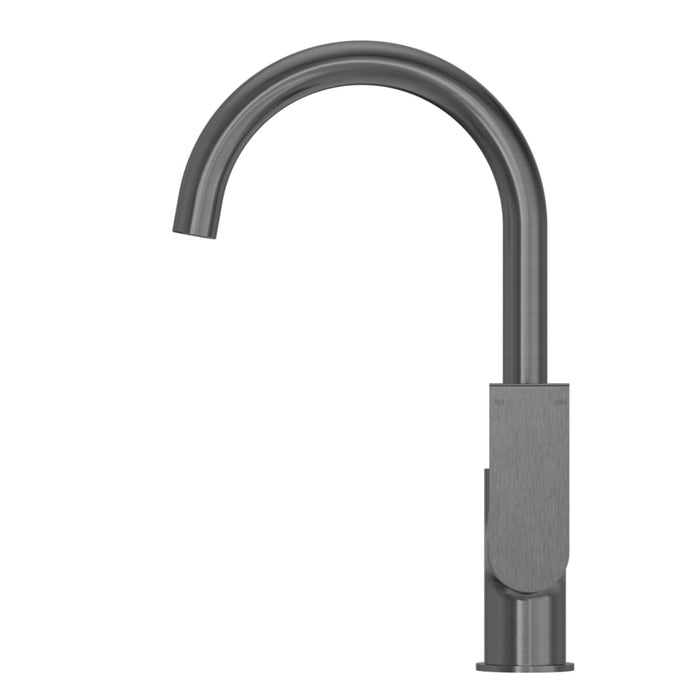 Nero Bianca Kitchen Mixer Gooseneck spout - Gunmetal