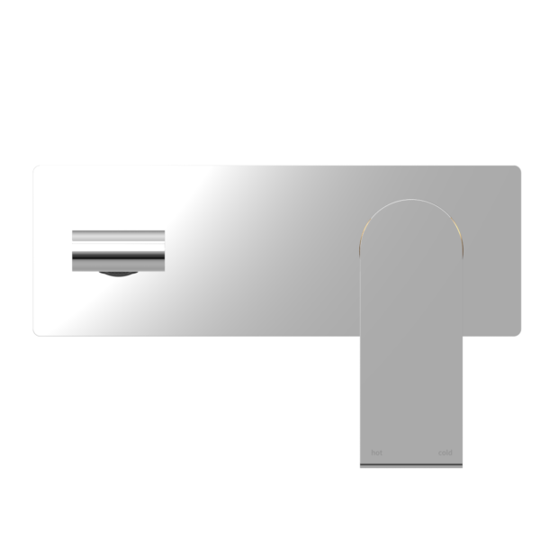 Nero Bianca Wall Basin/Bath Mixer 230mm - Chrome