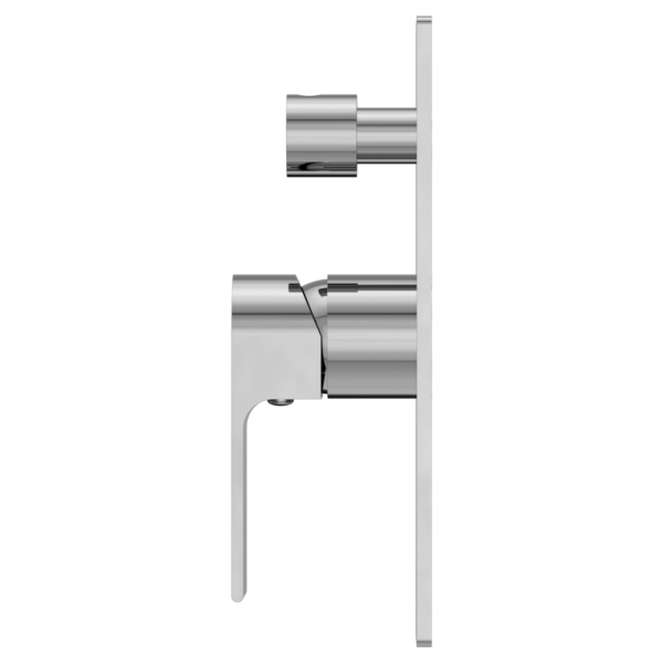 Nero Bianca Shower Mixer with Diverter - Chrome