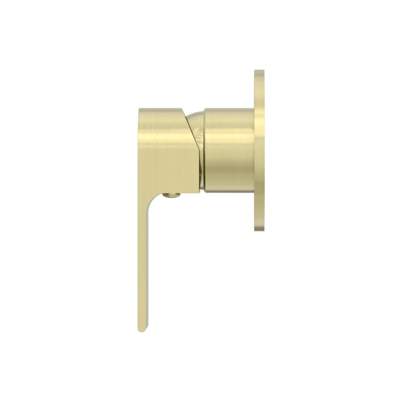 Nero Bianca Shower Mixer 80mm Plate - Brushed Gold
