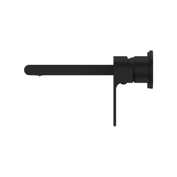 Nero Bianca Wall Basin/Bath Mixer Separate Back Plate 230 mm Matte Black