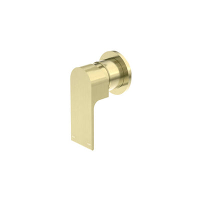 Nero Bianca Shower Mixer 80mm Plate - Brushed Gold