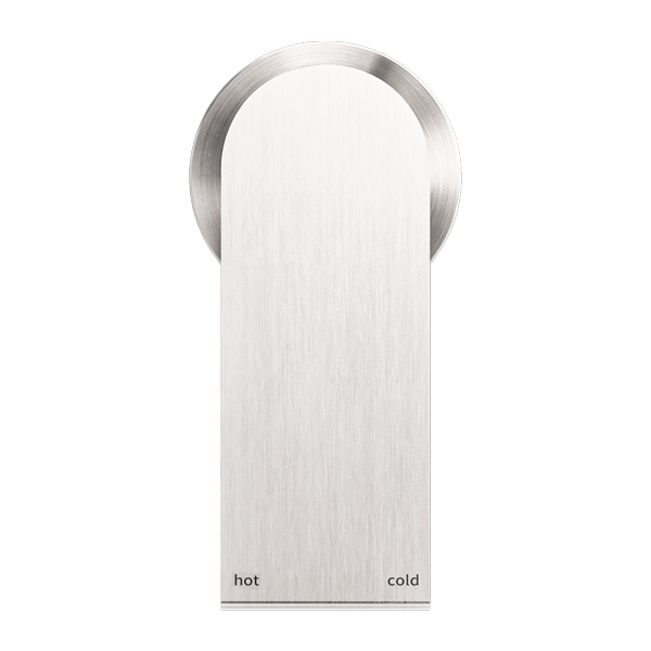 Nero Bianca Shower Mixer 60mm Plate - Brushed Nickel