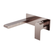 Nero Bianca Wall Basin/Bath Mixer 187mm - Brushed Bronze