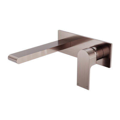 Nero Bianca Wall Basin/Bath Mixer 230 mm - Brushed Bronze