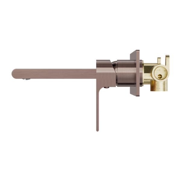 Nero Bianca Wall Basin/Bath Mixer 230 mm - Brushed Bronze