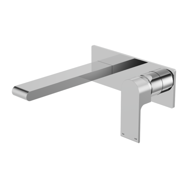 Nero Bianca Wall Basin/Bath Mixer 230mm - Chrome