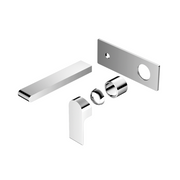 Nero Bianca Wall Basin/Bath Mixer 187mm Trim Kits Only - Chrome