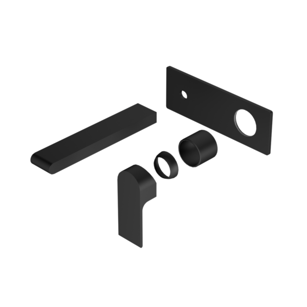 Nero Bianca Wall Basin/Bath Mixer 187mm Trim Kits Only - Matte Black
