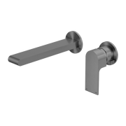 Nero Bianca Wall Basin/Bath Mixer Separate Back Plate 230 mm Gunmetal