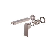 Nero Bianca Wall Basin/Bath Mixer Separate Back Plate 187mm Trim Kits Only Brushed Bronze