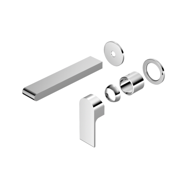 Nero Bianca Wall Basin/Bath Mixer Separate Back Plate 187mm Trim Kits Only - Chrome