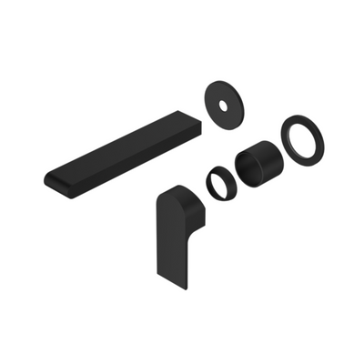 Nero Bianca Wall Basin/Bath Mixer Separate Back Plate 187mm Trim Kits Only - Matte Black