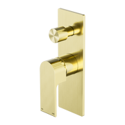 Nero Bianca Shower Mixer with Diverter - Brushed Gold