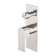 Nero Bianca Shower Mixer with Diverter - Brushed Nickel