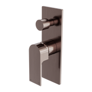 Nero Bianca Shower Mixer with Divertor - Brushed Bronze