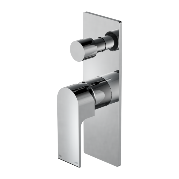 Nero Bianca Shower Mixer with Diverter - Chrome
