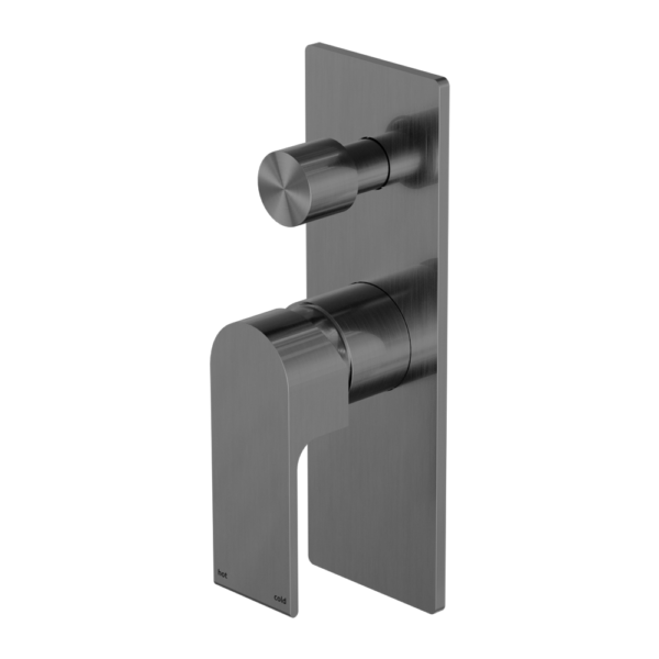 Nero Bianca Shower Mixer with Diverter - Gunmetal